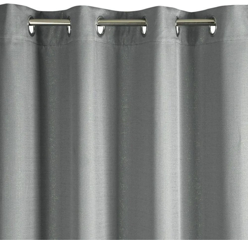 Draperii de culoare unică pentru cercuri în gri 140 x 250 cm