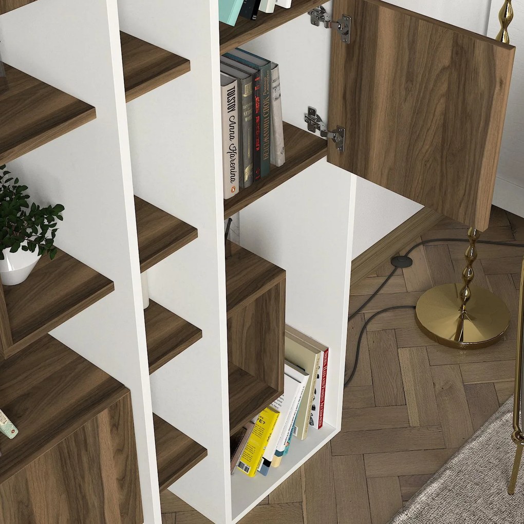 Raft Leonda - White, Walnut