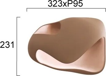 Aplică de perete DEBBY 1xG9/8W/230V maro