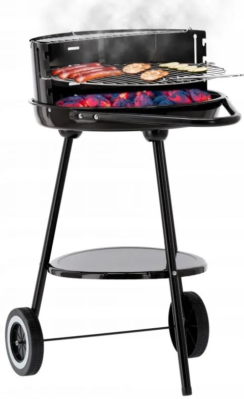 ShopJK GRĂTAR DE GRĂDINĂ CU ROȚI BBQ5351