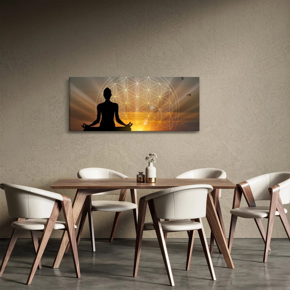 Tablou cu meditație (120x50 cm)