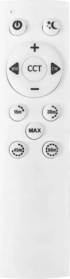 Plafonieră LED dimabilă SM GALAXY M, 24W, 230V, Ø 55 cm, negru/auriu + telecomandă inclusă