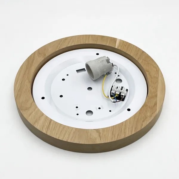 Plafonieră Brilagi BELLADONNA 1xE27/15W/230V d. 30 cm crem/stejar