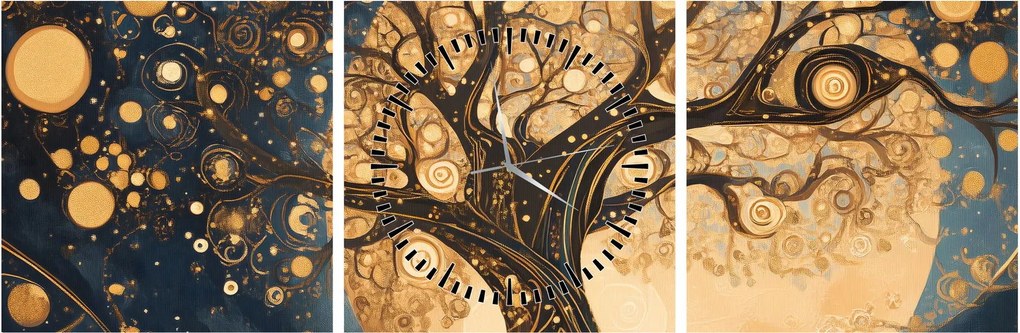 Tablou – Arbore suprarealist (cu ceas) (90x30 cm)