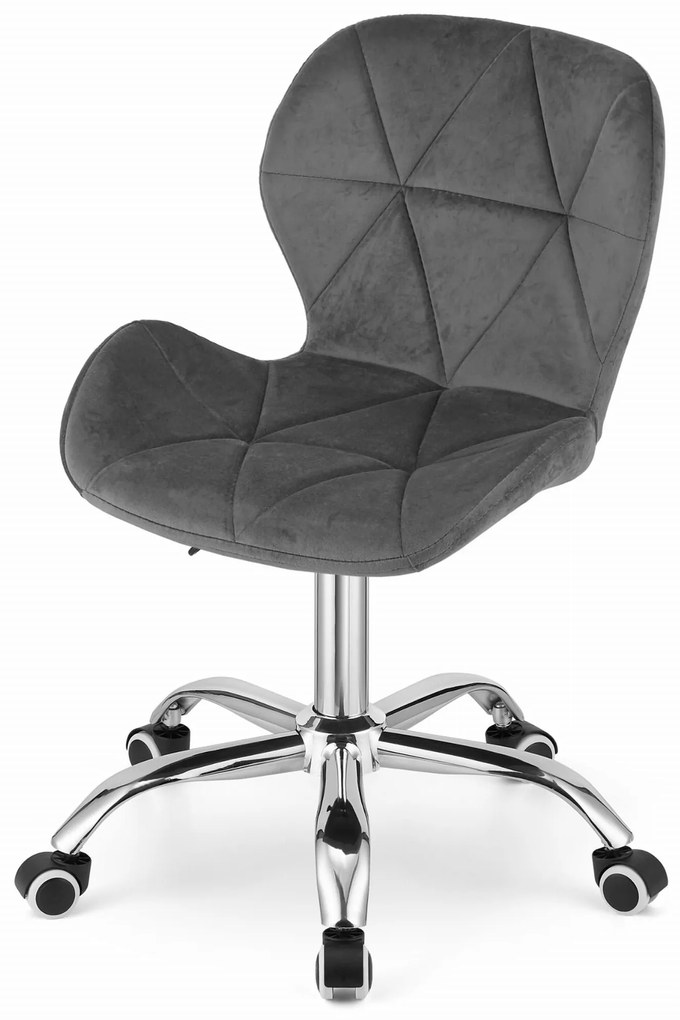 Scaun de birou AVOLA VELVET gri