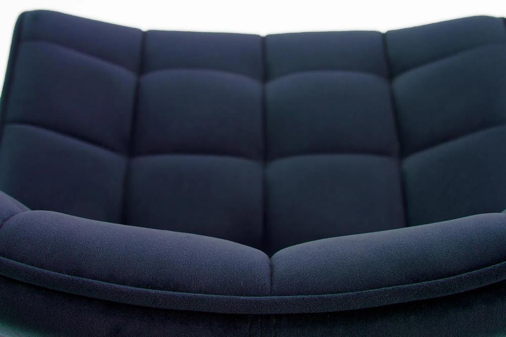 Scaun tapițat K332 pentru sufragerie - albastru marin