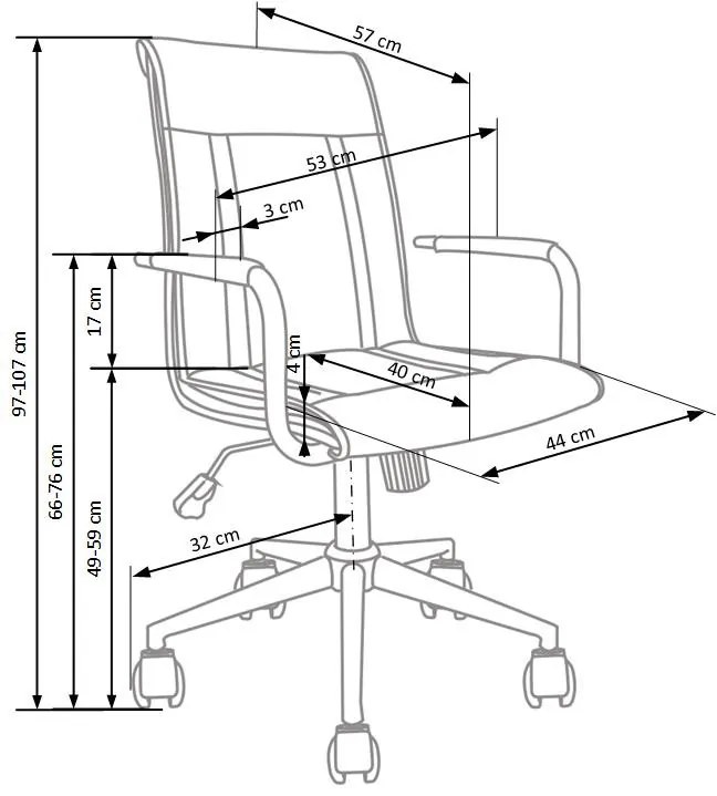 Scaun Porto 2 piele ecologica alb