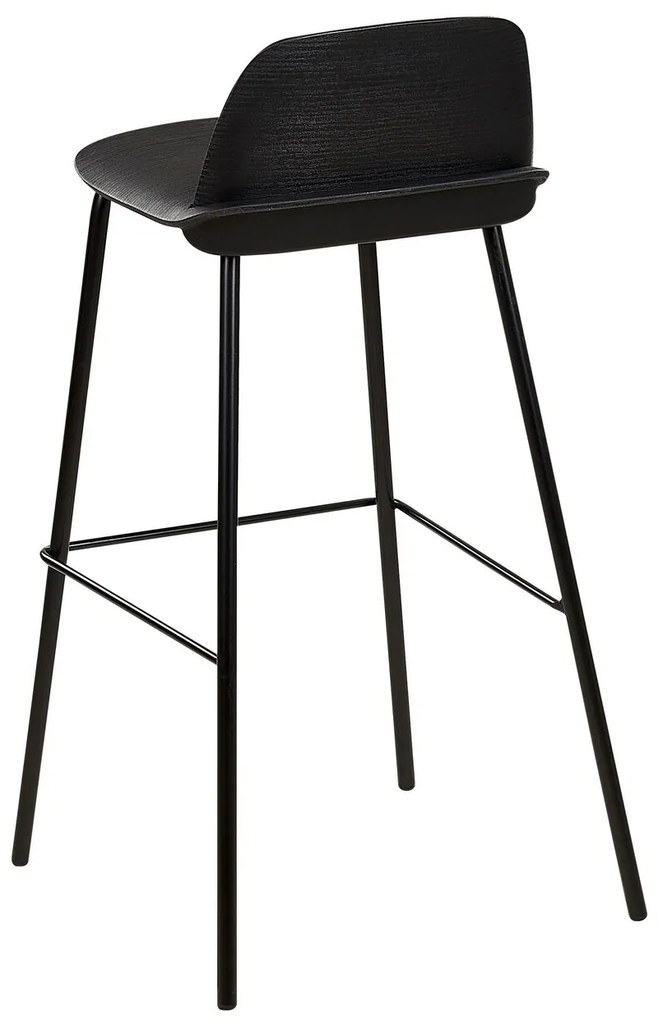 Set 4 buc scaune tip bar Morza (negru). 1081532