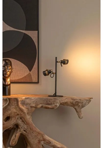 Lampă de masă Lucide 34544/02/30 TUNDRAN 2xGU10/5W/230V negru