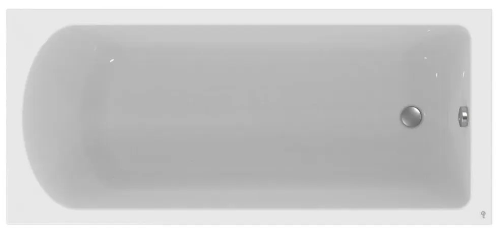 Cada 180x80 cm, alba 1800x800 mm