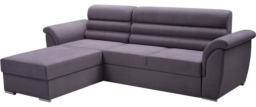 Set de canapea, ţesătură Queens gri închis, stânga, FABO
