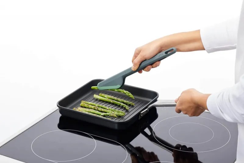 Cleste de bucatarie Lekue 1010179, 28,2 cm, Rezistent la zgarieturi, 4/220 °C, Margine flexibila, Verde