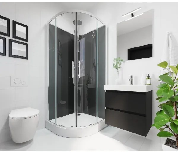 Oglindă de baie BATH DELUXE 01-080-01-58-00 NORDBORG 80x75 cm