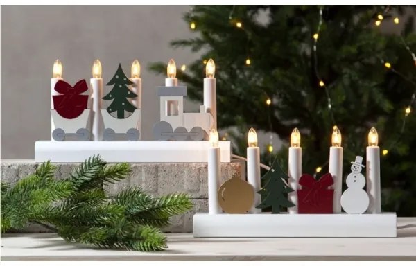 Sfeșnic de Crăciun JULIA 5xE10/3W/230V Eglo 410405