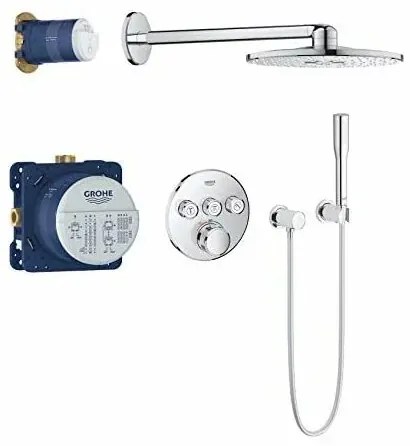 Sistem de dus cu termostat incastrat Grohe Grohtherm Smartcontrol Rainshower SmartActive 310