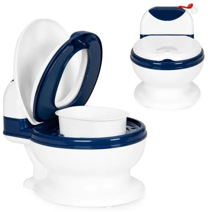 Oliță în formă de toaletă cu interior detașabil și perie