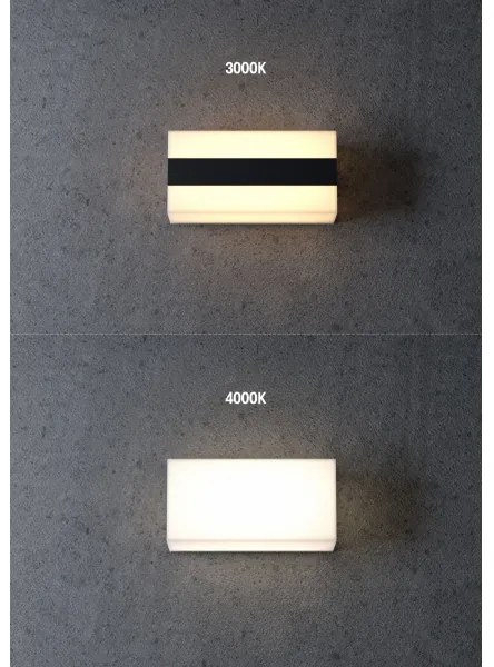 Redo 90325 - Corp de iluminat exterior LED KODIAK, 8W, 230V, 4000K, 20 cm, IP65, alb