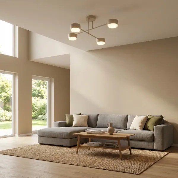 Brilagi - Lustră LED aplicată MONO 4xGX53/30W/230V bej