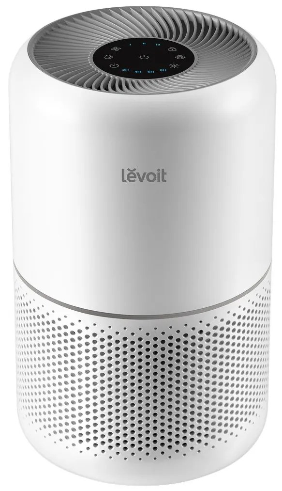 Purificator de aer Levoit Core 300, Alb, Filtru True HEPA, Carbon activ, Super silent, Touch screen