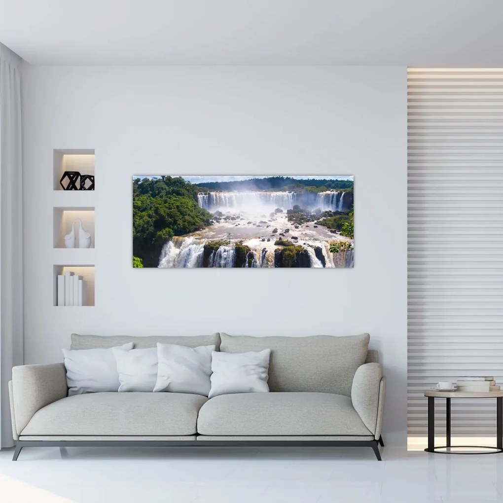 Tablou cu cascadele Iguass (120x50 cm)