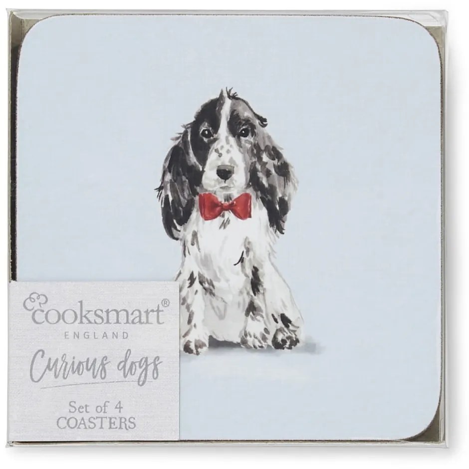 Set cu suporturi farfurii și coasters 8 buc. Curious Dogs – Cooksmart ®