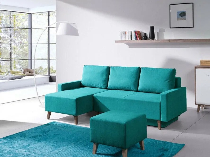 Colțar Providence D100Cutie de pat, 225x140x88cm, 119 kg, Picioare: Plastic