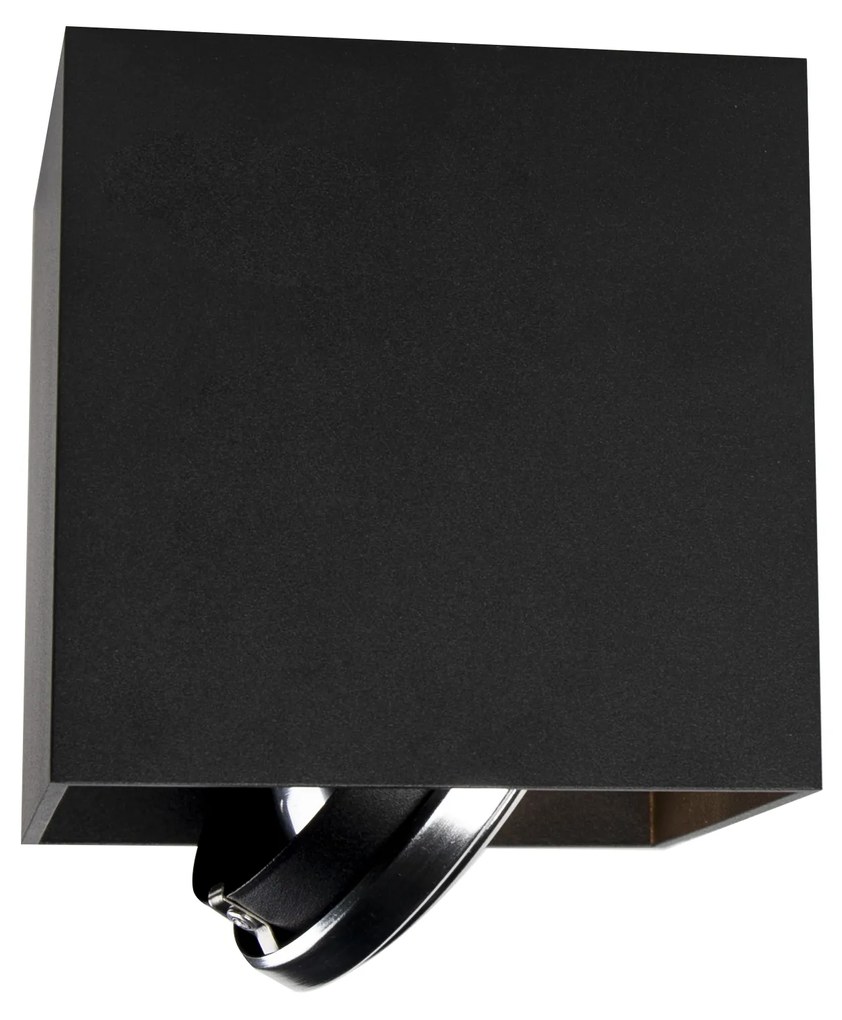 Spot de design negru pătrat - Box