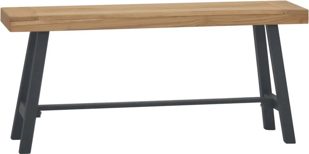 vidaXL Bancă, 110 cm, lemn masiv de tec