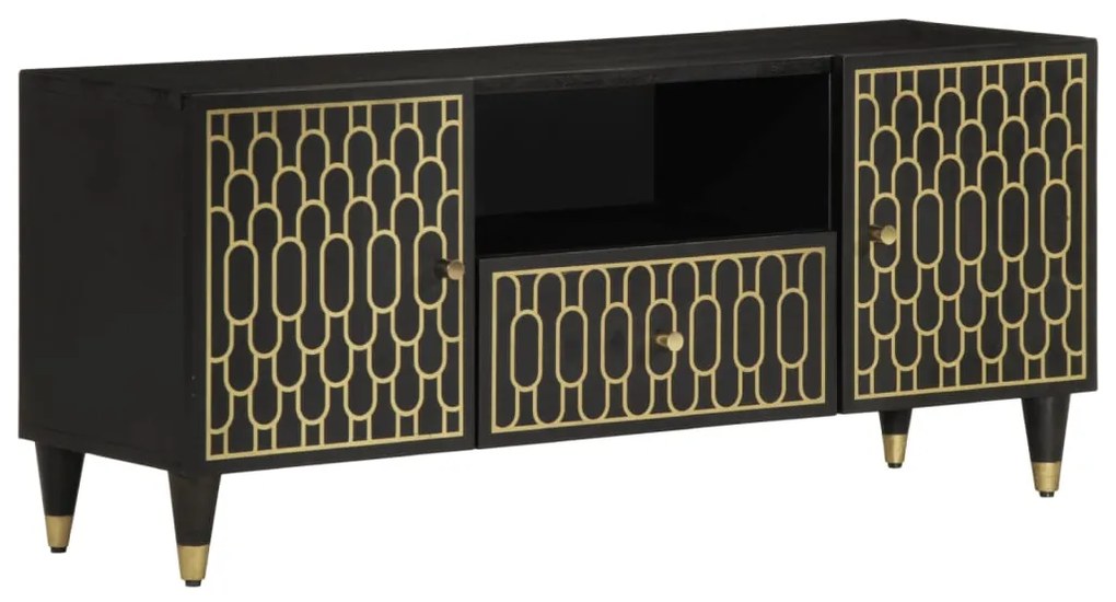 vidaXL Comodă TV, 105x33x46 cm, lemn masiv de mango