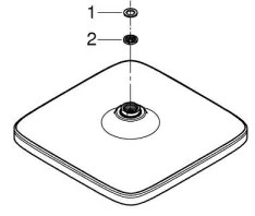 GROHE 26695000 - Cap de duș VITALIO COMFORT 250 × 250 mm crom lucios