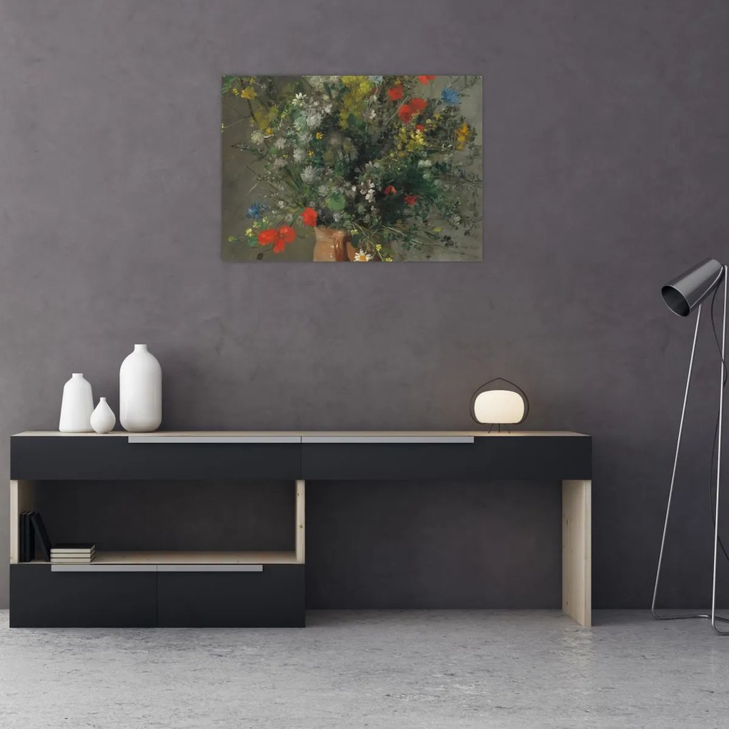 Tablou - Auguste Renoir,  Flowers in a Vase, reproducere (70x50 cm)