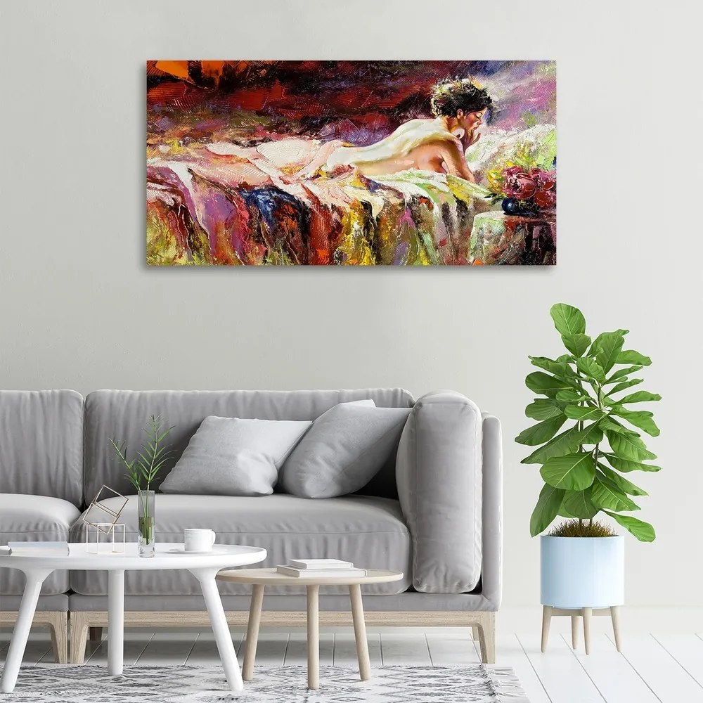 Imprimare tablou canvas Situată femeie