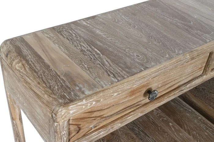 Set 3 console din lemn de tec reciclat, finisaj natural, „Origin”