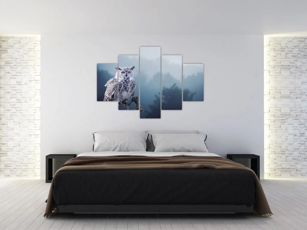 Tablou - Bufniță de zăpadă (150x105 cm)