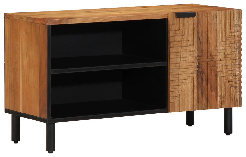 vidaXL Dulap TV, 80x31,5x46 cm, lemn masiv acacia