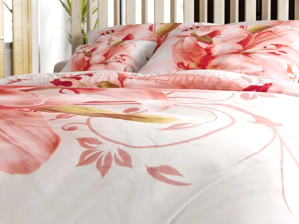 Lenjerie de pat din bumbac 3D LILYVIA, gri Dimensiune lenjerie de pat: 70 x 90 cm | 140 x 200 cm