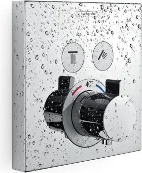 Baterie cada/dus cu termostat, Hansgrohe ShowerSelect, montaj incastrat, crom, 15763000