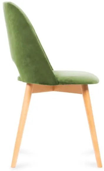 Scaun de dining TINO 86x48 cm verde deschis/stejar deschis