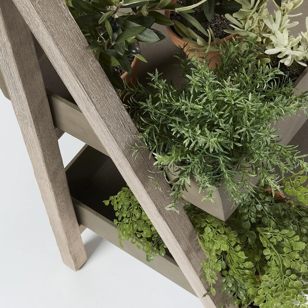 Raft IN / OUT din lemn si ciment STAHL Shelf 97 AA1764RF86 JG