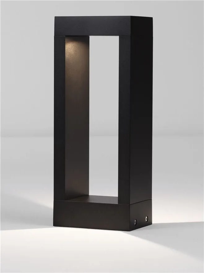Stalp exterior LED 2700K IP65 DOLIX negru, H-30cm