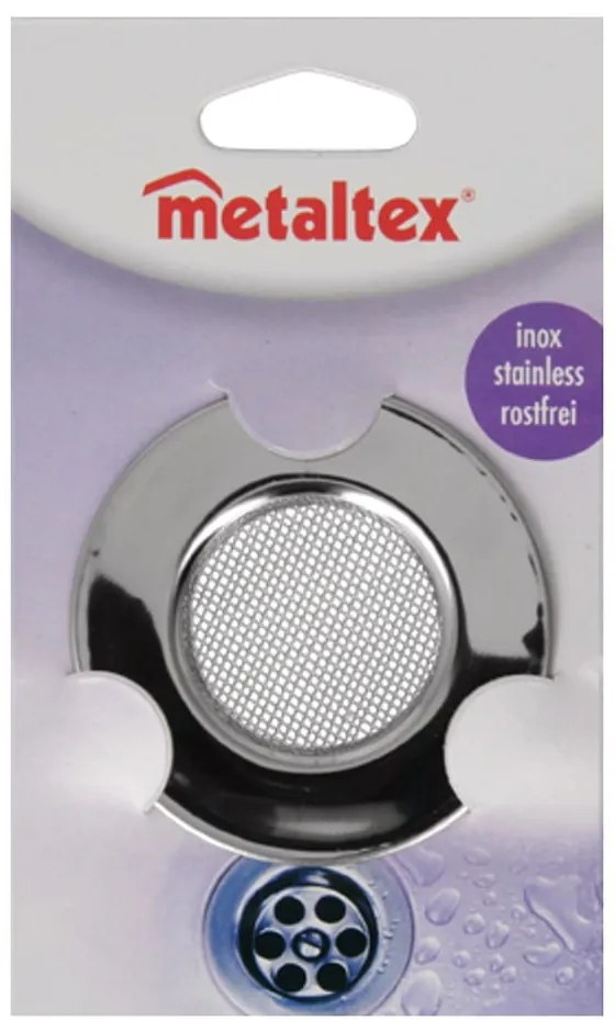 Sită din oțel pentru chiuvetă Metaltex, ø 7,5 cm