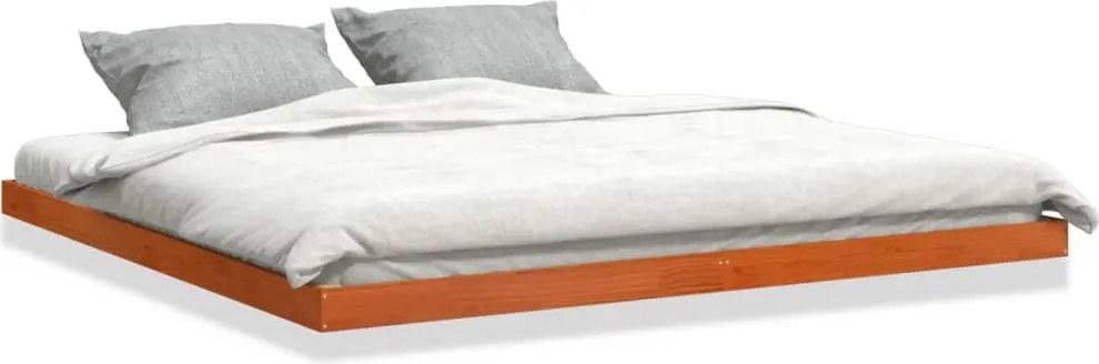 vidaXL Cadru de pat, maro ceruit, 180x200 cm, lemn masiv de pin