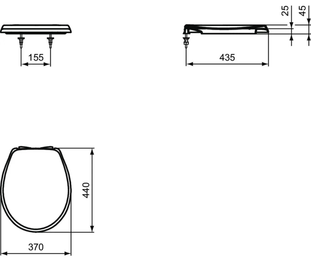 Capac wc soft close Ideal Standard Eurovit