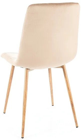 Scaun de bucaterie Mila D Velvet, bej