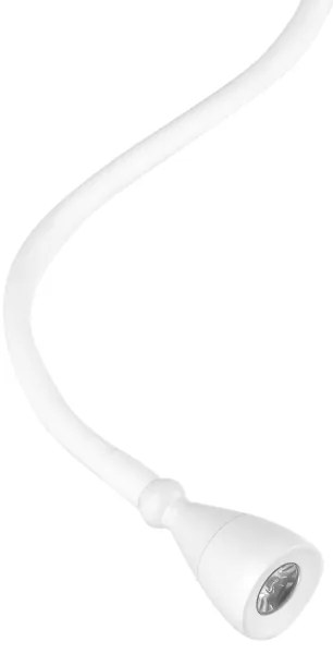 Veioză LED flexibilă cu raft și încărcare USB ONLI PLAK LED/1W/230V alb