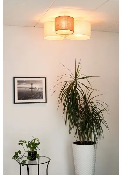 Brilagi - Plafonieră SPIDER 3 x E27, 15W, 230V, bej/crem