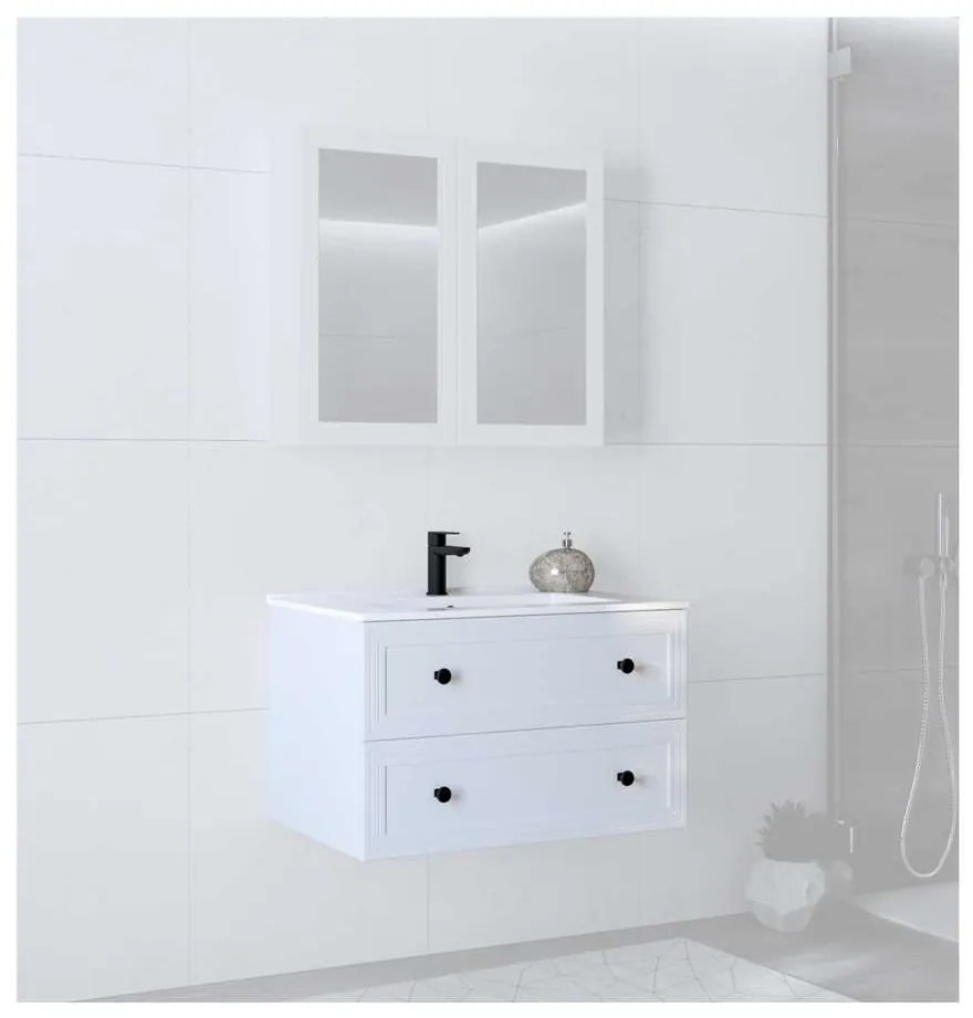 Dulap sub lavoar Bondi 80 cm, alb
