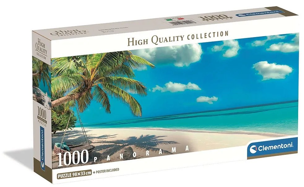 Orașe Swinging Puzzle panoramic de coastă 1000 de piese Compact Clementoni