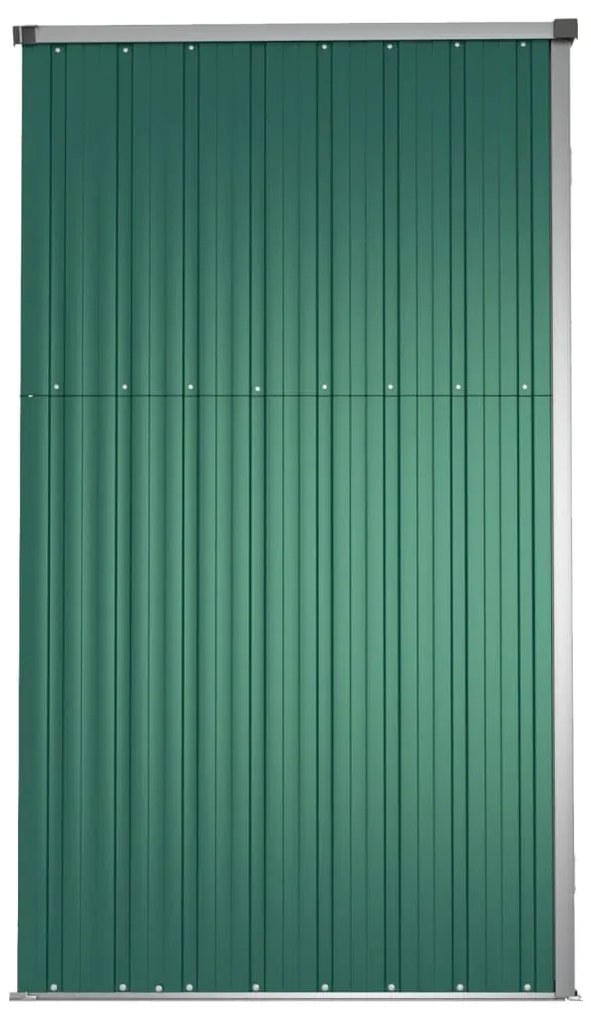 Sopron de gradina, verde, 161x89x161 cm, otel galvanizat Verde, 161 x 89 x 161 cm