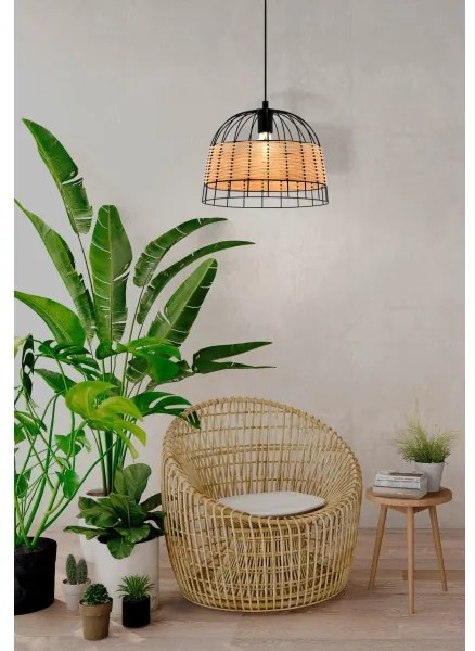 Lustră pe cablu Eglo 55709 ANWICK 1xE27/40W/230V ratan